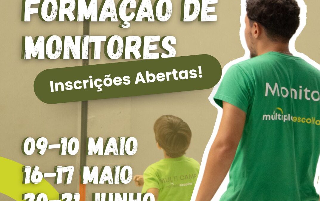 Inscrições Abertas para a Formação de Monitores!