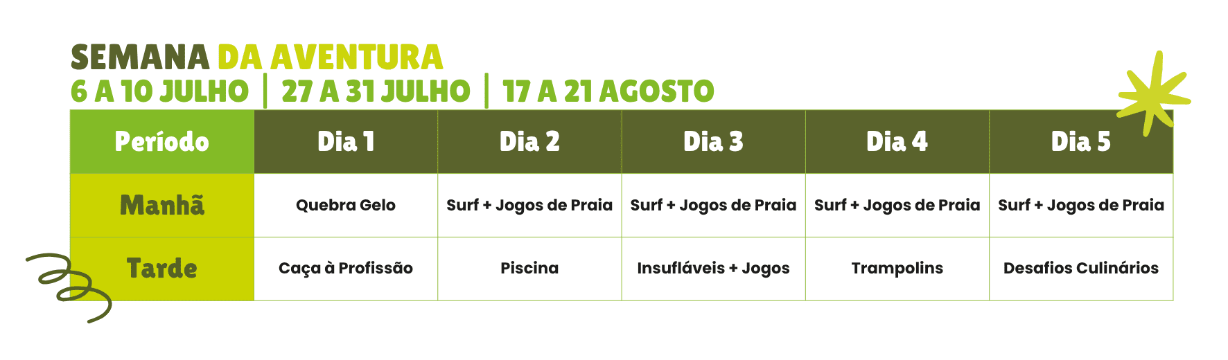 atividades campo ferias